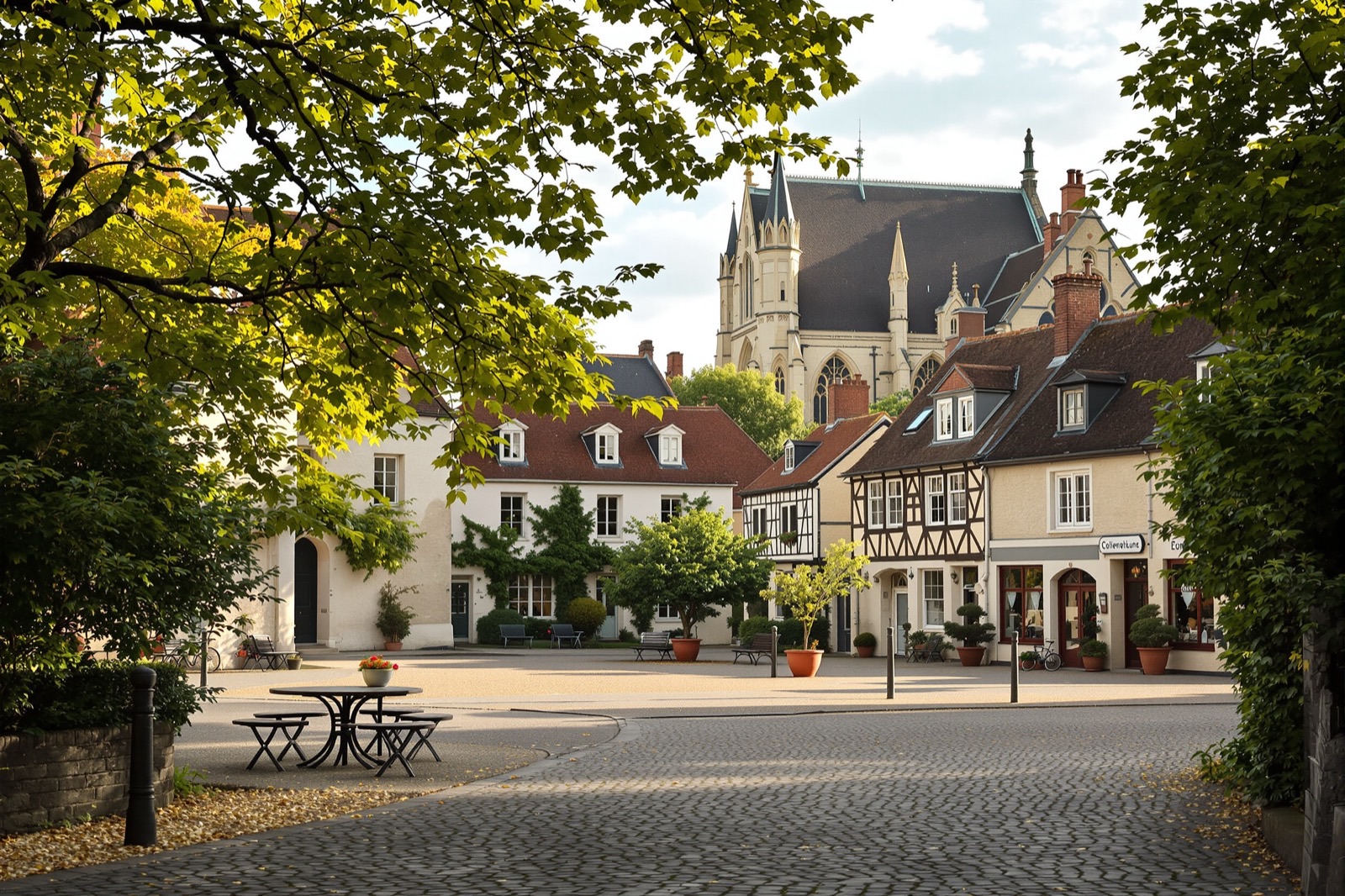 The Historic Town of Abbeville in Picardy