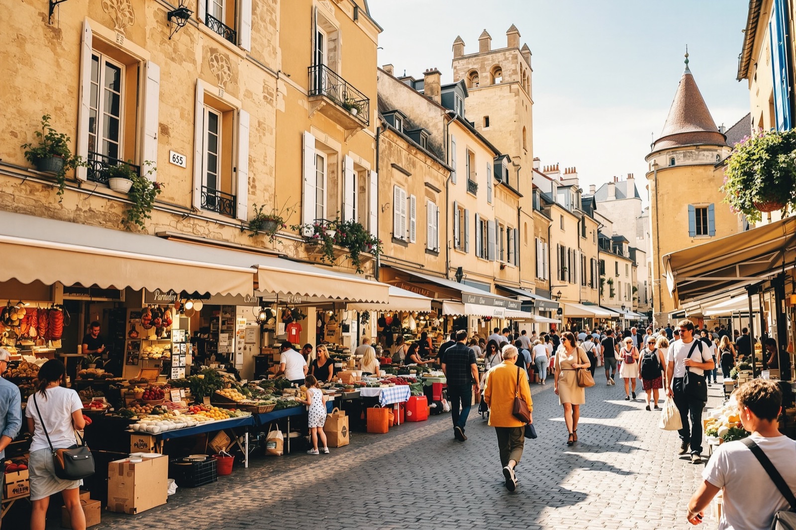 Jour de Marché à Sarlat