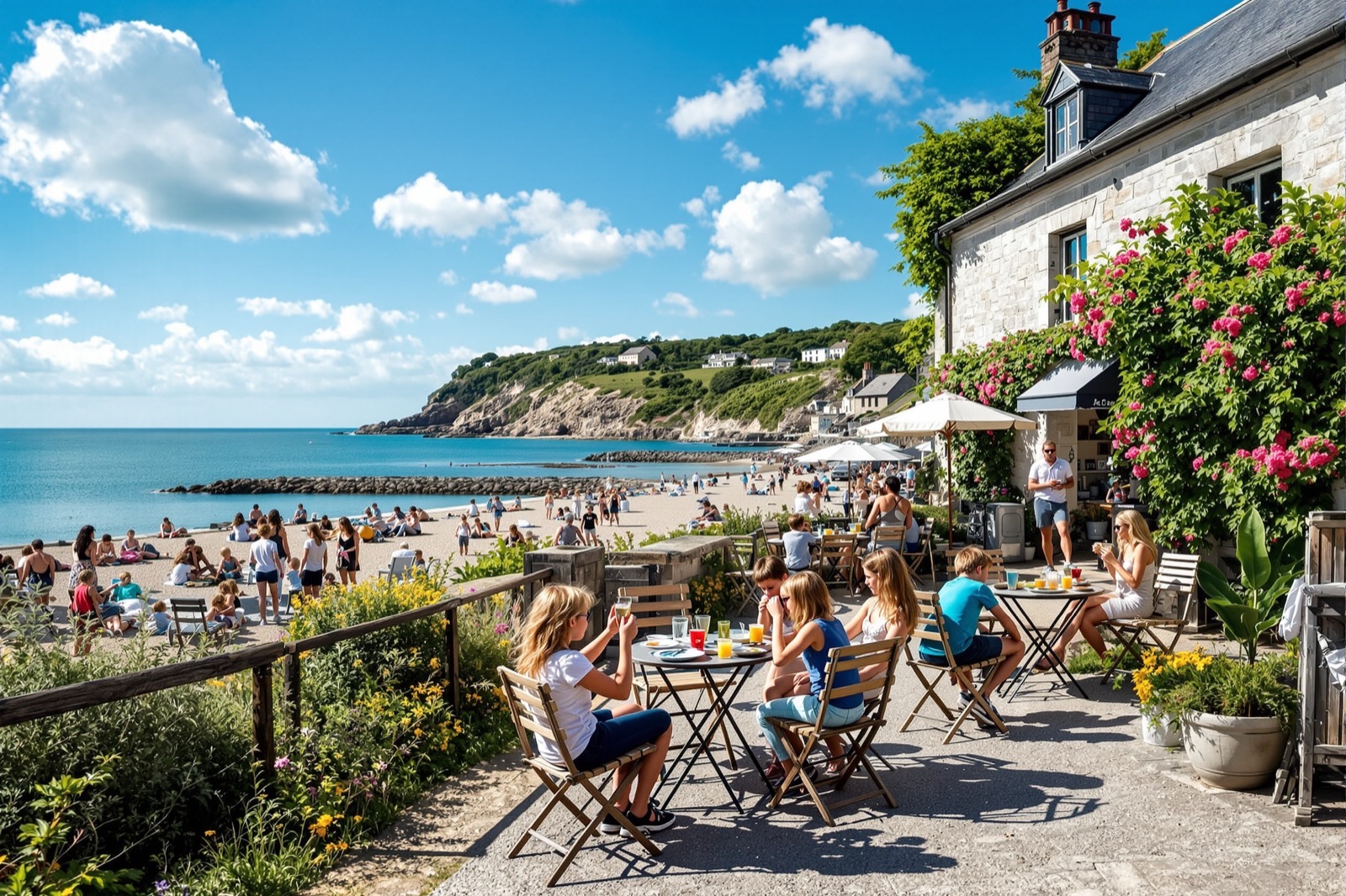 Eating out with children in Brittany