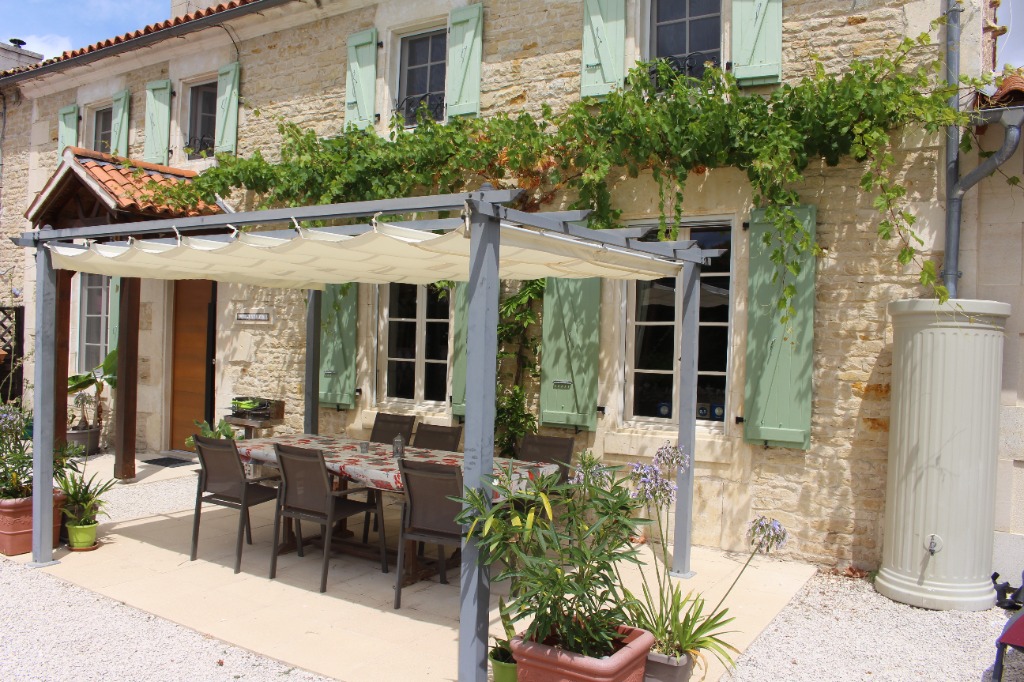 Our La Pommeraie gite with 2 gorgeous salt water pools in 6000m2