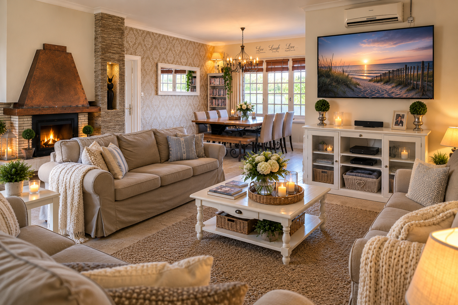 Sitting Room Beau Rivage Beach holidays france