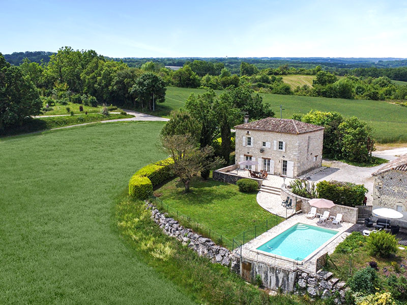 La Colamine, Tradtional stone Quercy house