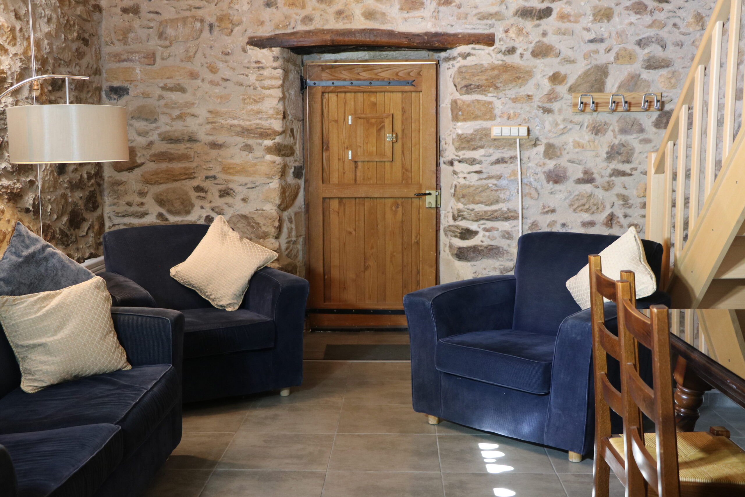 Henry living area and barn door