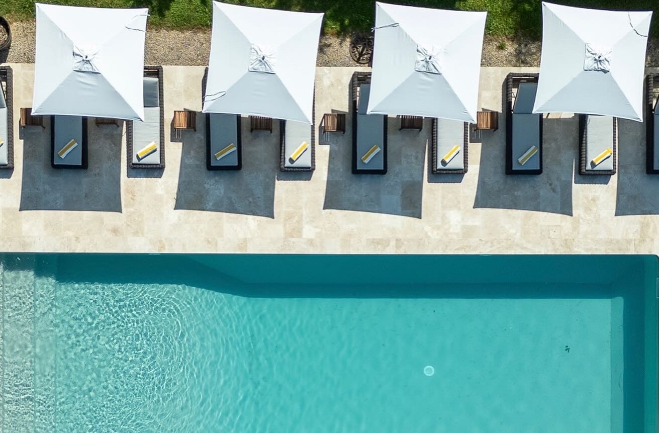 Private heated pool