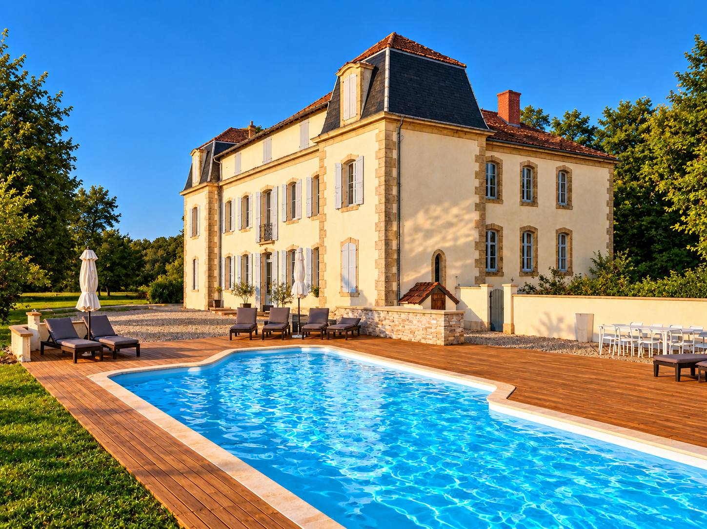400-Year-Old Château de la Coutere | Private Valley, Large Pool, 30 Acres of Gardens, Waterfalls